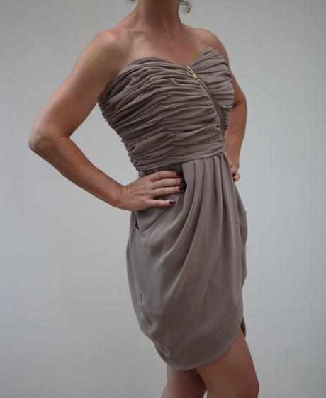 Sivokrémové kotejlky so zipsom bik bok, 38