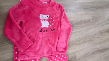 Flísové domáce oblečenie pyžamo, 146