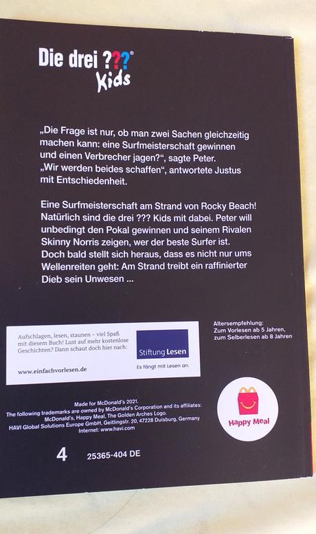 Tenká knižka z happy meal,