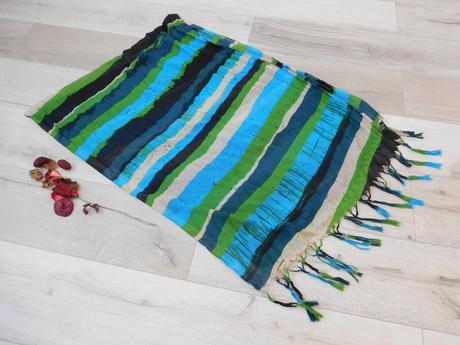 Šatka pruhovaná tyrkysová, esprit