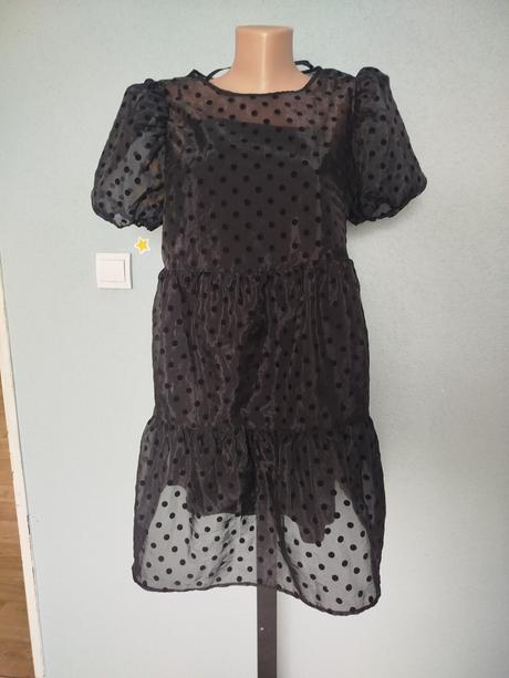 Šaty nariasene, h&m,m