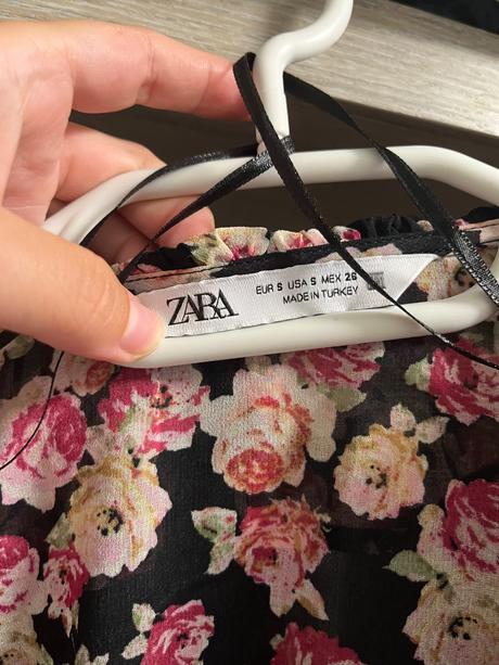 Blúzka na viazanie, zara,s