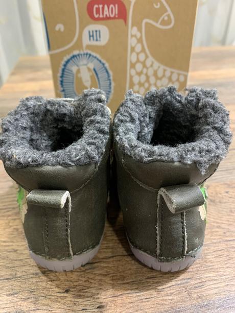 Barefoot kožené zimné topánky, d.d.step, v. 21, d.d.step,21