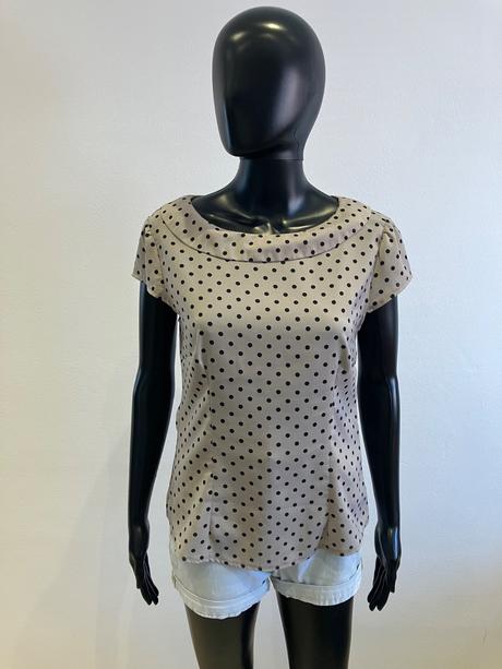 Dámska blúzka s golierom bodkovaná h&m (38), h&m,m