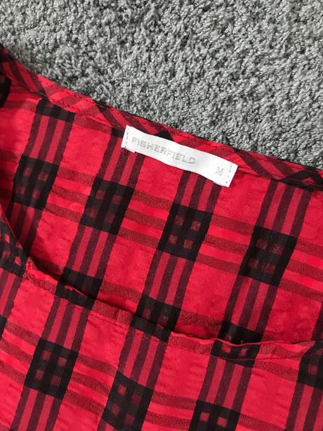 Červené kárované šaty v. m, gate,m