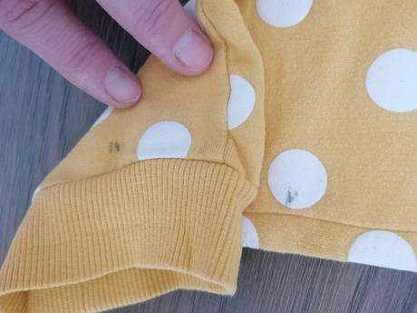 Bodkovane tepláky veľ 122/128, 122