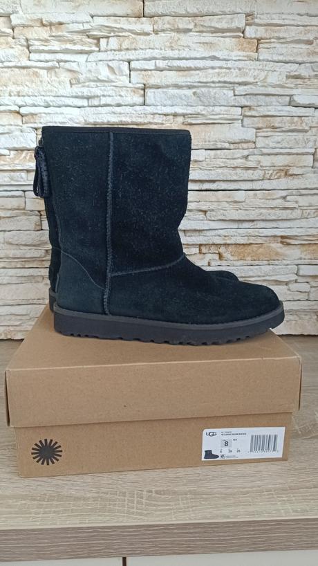 Originál ugg w classic short logo zip 38/39, ugg,38