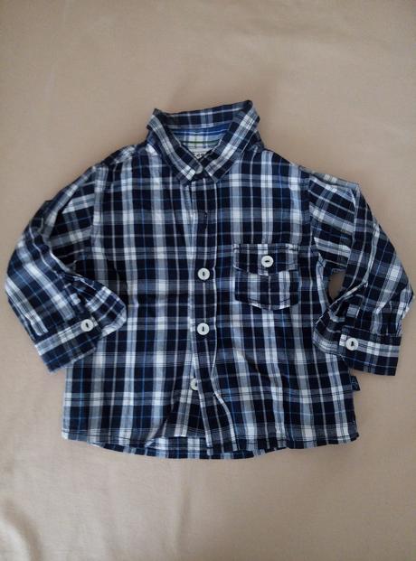 Košeľa tmavomodrá kocka, okay,80