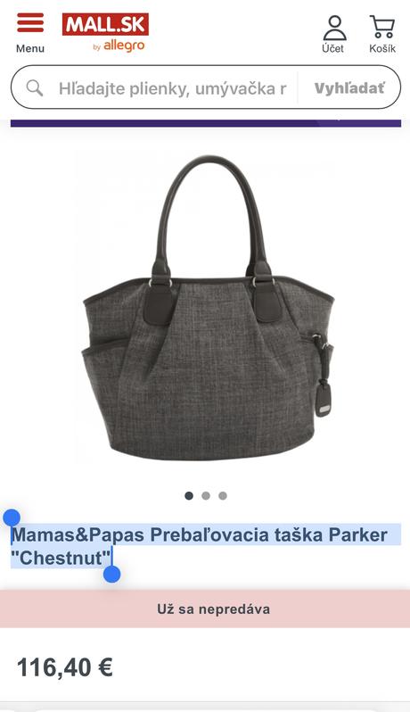 Taška na kočiar, mamas&papas