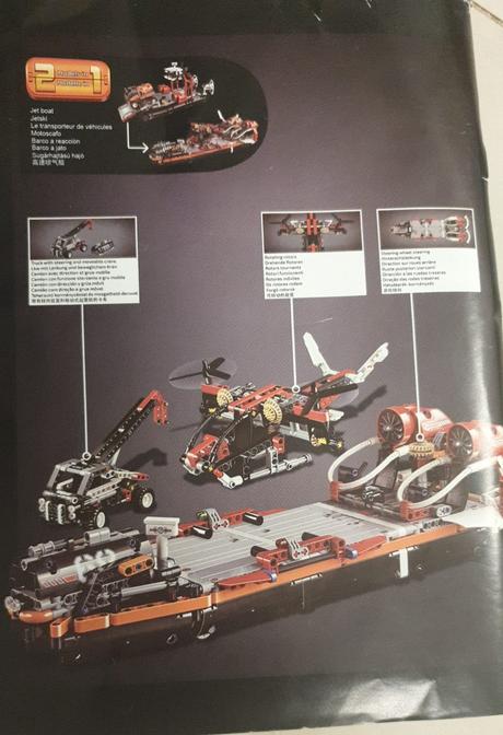 Skladačka  kópia  lega technic 42076  - vznášadlo, 