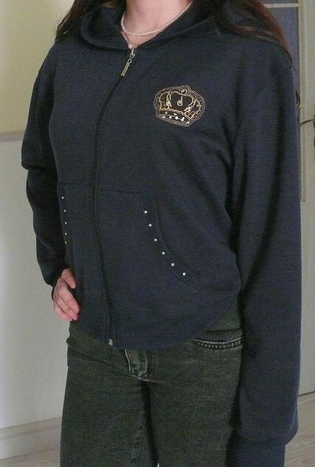 Mikina s korunkou m/l, m