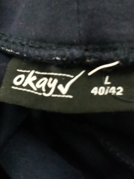 Dámske elastické tmavo modré šortky, okay, okay,l
