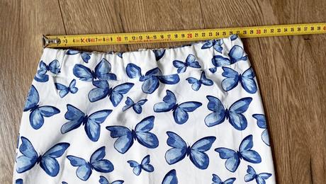 Suknička s motýľmi xs, 152