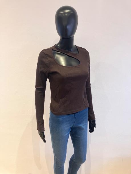 Dámske rebrované tričko noisy may (s), s