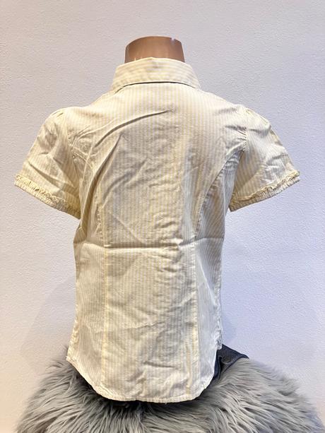 Dievčenská pásikavá košeľa s volánom (7 r.), original marines,122