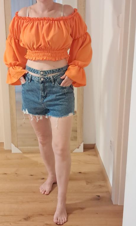 Vysoký pás rifľové šortky sinsay veľ 38, sinsay,38