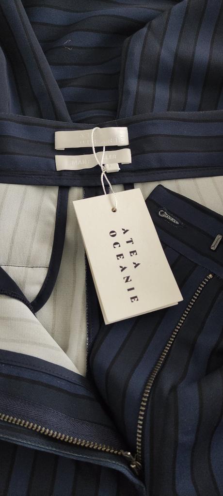 Elegantné široké nohavice atea oceanie, 40