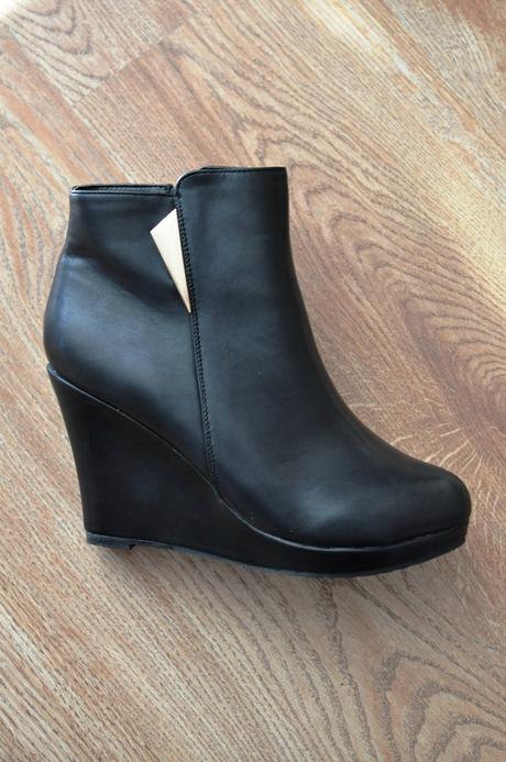 Čierne členkové čizmy, 40