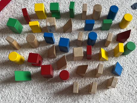 Drevené skladačky ikea underhålla, 40 ks,