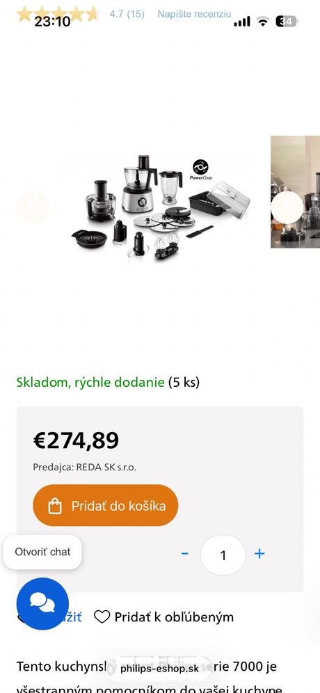 Kuchynský robot philips avance collection hr7778/0, philips