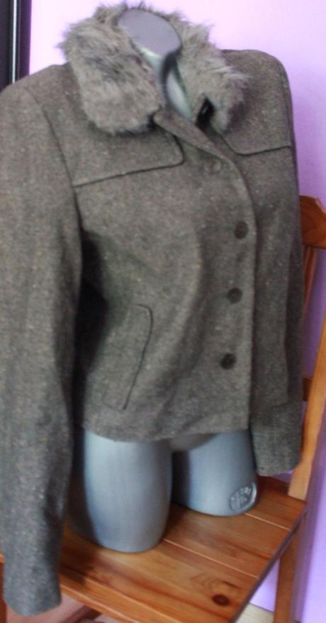 Vlneny kabat s kozusinou kokai, m
