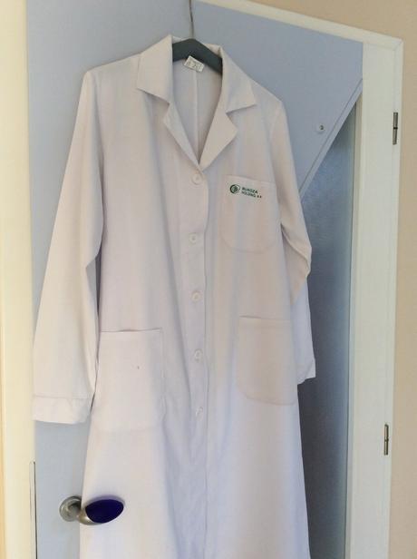 Biely plášť pre lekárov/laboratória, xxl