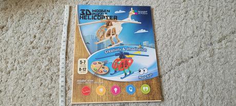 3d drevene puzzle lietadlo a helikoptera,