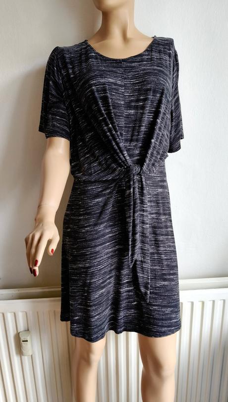 Šaty čierne f&f pásikavé, f&f,xl