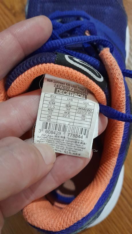 Tenisky kalenji, decathlon,36