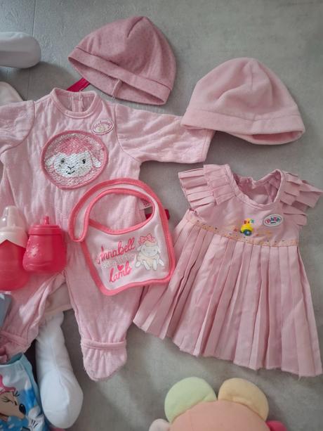 3 baby annabell , baby born + oblečenie a doplnky,