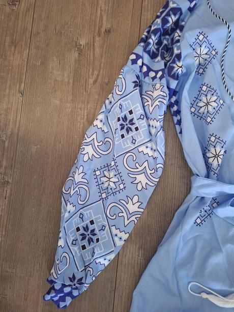 Modre saty boho style,