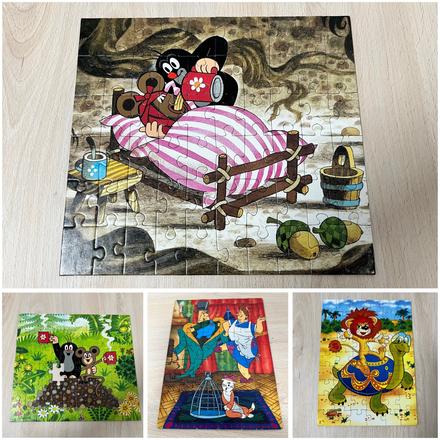 Dino krtko 60 dielikov x 2 + rozprávky 54 dielikov, 