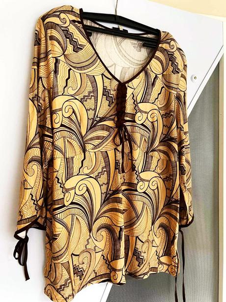 Luxusné tričko /tunika na šnurovanie, xl
