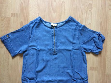 Riflové šaty s vreckami, f&f,s