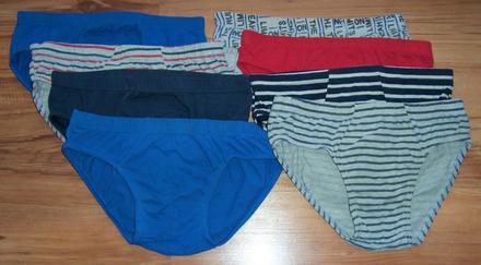 Slipy bavlnené,8kusov, 140