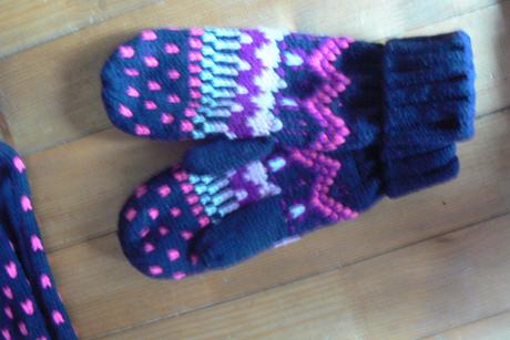 Nová zimná pletená súprava, h&m,152