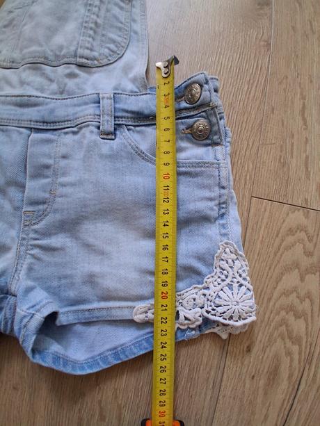 Riflove kraťasy na traky, denim,128