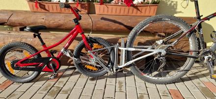 Folow me -ťahanie detského bicykla, 