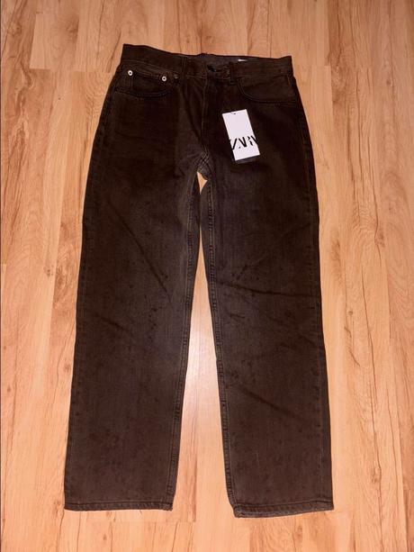 Mom jeans vysoký pás, zara,38 / m