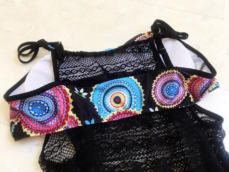 Luxusné krajkové tankini, l