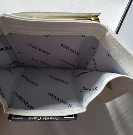 Biela kožená peňaženka, gregorio