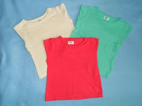 Tričká 3ks, f&f,86