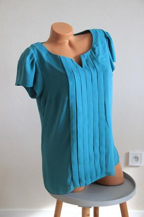 Elegantná tyrkysová blúzka, m, m