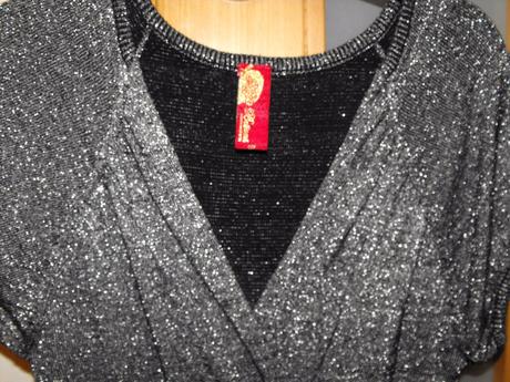 Striebristé šaty apple bottoms, xs