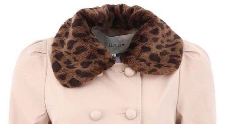 Čierny kožušinový golier, 