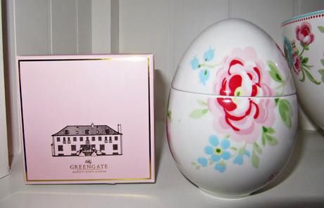 Green gate veľkonočné porcelánové vajíčko, 