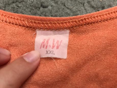 Oranžové dámske tričko, xxl