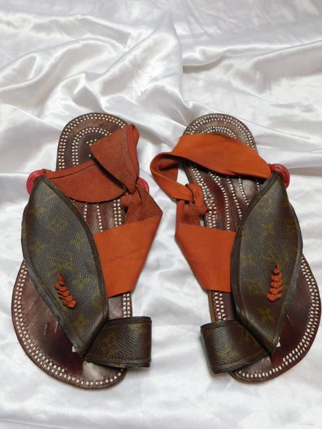 Louis vuitton luxusne panske kozene sandale 42,5, louis vuitton,42