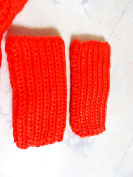 Luxusný šál a rukavice bez prstov, l