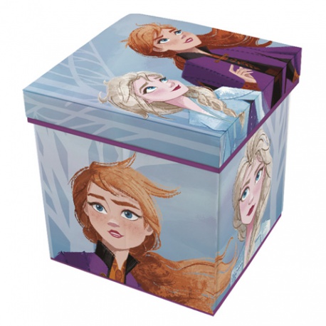 Úložný box s vrchnákom/taburet 2v1 frozen,